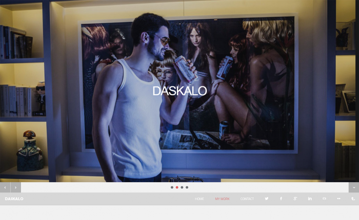 Daskalo homepage screenshot