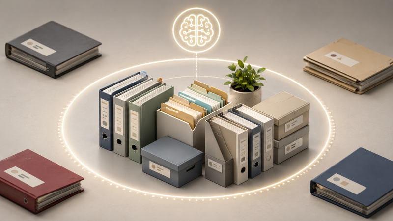 Editorial illustration for scoped AI knowledge