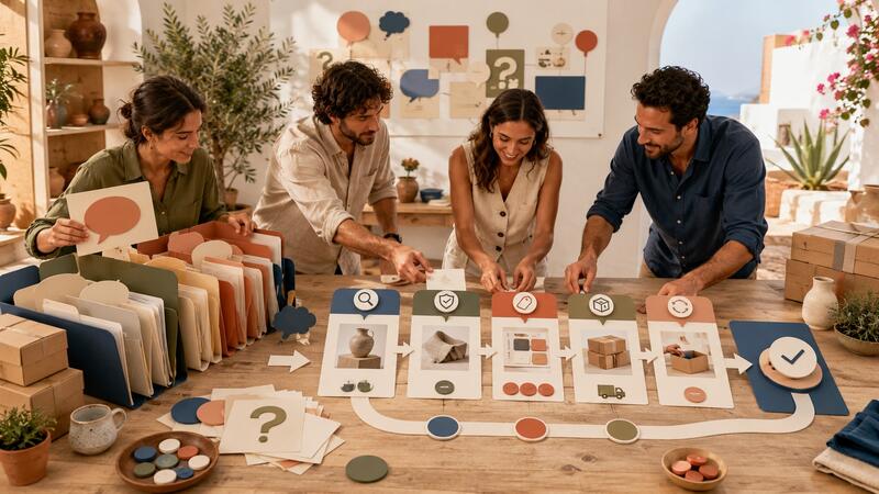 An ecommerce team turns customer questions and abandoned comparisons into clearer verification content